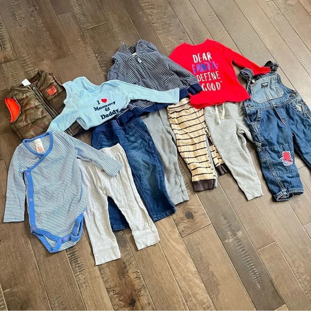 Toddler Boys Fall Winter Clothing Lot Bundle Sets 18M - 24M - Picture 2 of 15